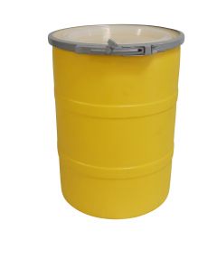 15 Gallon Open Head Plastic Drums With Lever Lock - Multiple Colors