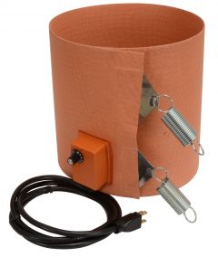 Silicone Rubber Drum Heater - 9.5 Inch Wide - 15 Gallon