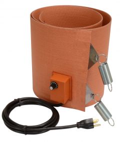 Silicone Rubber Drum Heater - 9.5 Inch Wide - 55 Gallon