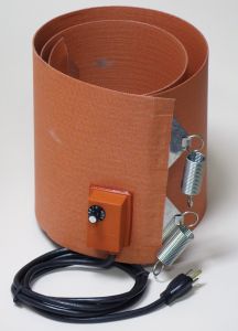 Silicone Rubber 55 Gallon Plastic Drum Heater 9.5 Inch Wide