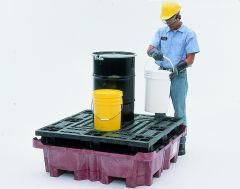 SpillKing™ Containment Basin With Flat Deck Pallet - No drain