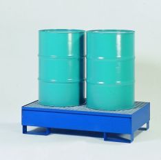 All Steel Spill Containment Pallet Holds 2 Drums