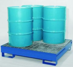 All Steel Spill Containment Pallet Holds 4 Drums