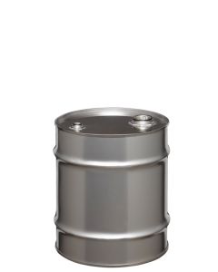 10 Gallon UN Rated Closed Head Stainless Steel Drum with Fittings