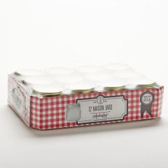 8 oz Anchor Canning Jar, 2 Piece Lid, 12 Pack