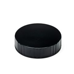 Black lid for glass bottle - 43mm