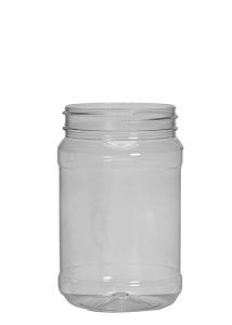 32 ounce plastic food jar, clear