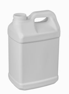 2.5 Gallon F Style Bottle, Poly, No Cap - White