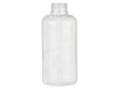 4 oz Natural HDPE Boston Round Bottle with a 24-410 Neck Finish