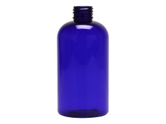 Blue PET plastic bottle