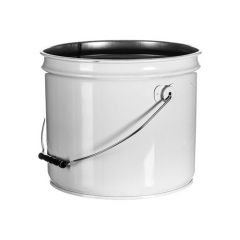 Black Open Head with Handle Pack of 1 Each 5 Gallon BOX USA BHAZ1078 Metal Pail 