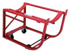 Drum Cradle With Tipping Lever - Polyolefin Wheels On Swivel Casters