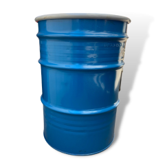 Reconditioned Open Head 55 gallon blue drum