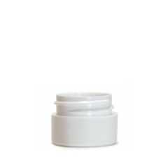 1/4 oz White Straight Base Double Wall Jar With 33-400 Neck