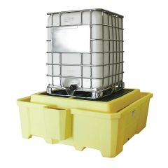 IBC spill pallet with drain