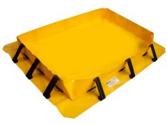 Yellow PVC Spill Containment Berm