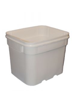 62329-001-08 10 lb Round Plastic Container - IPL Commercial Series