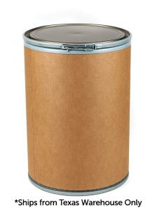 30 Gallon Fiber Drum, Lok-Rim ®, UN Rated, Steel Cover