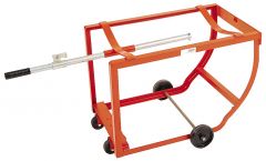 High Capacity Drum Cradle - Polyolefin Casters - 5 Inch Rubber Wheels
