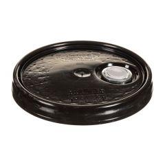 5.5 gallon press-on pail lid, black