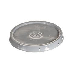 High density polyethylene pail lid with tear tab