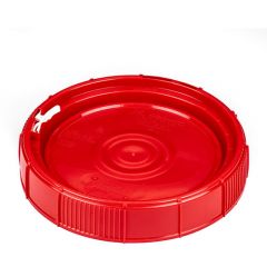 3.5, 5, 6.5 Gallon Screw Top Poly Pail Lid, UN Rated, Red