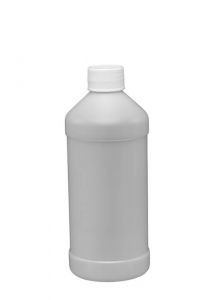Modern Round Plastic Bottles - 16 Ounce