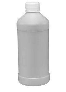 Plastic Modern Round Bottles - 1 Quart
