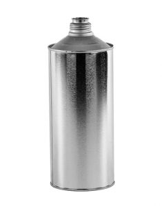 1 Quart Metal Round Cone Top Can, 1 1/8 Inch Beta Opening