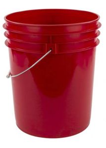 Red 5 Gallon Bucket