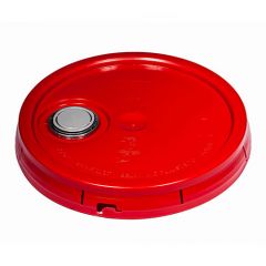 Rieke® FLEXSPOUT® UN Rated Plastic Pail Lid with Tear Tab - Red