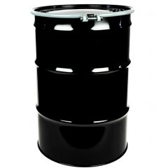 55 Gallon Lined Steel Drum, Open Head, UN Rated, Fittings