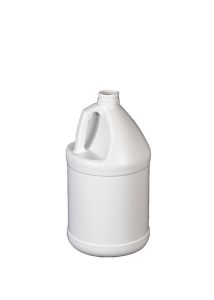 White 1 gallon bleach bottle