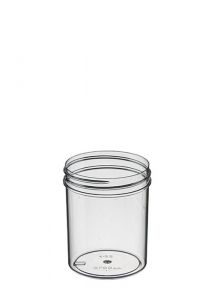 Bulk Plastic Jars, 180mL (6oz), Polypropylene, 70mm OD, Screw Caps, case/432