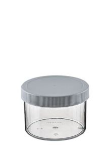 1 Gallon Plastic Grip Jar with Cap, PET, Clear, 4 Pack