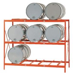 Permanent Storage Rack 9 Drums Horizontal Storage