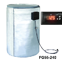 Full Coverage Insulated Steel Drum Heater - 240V