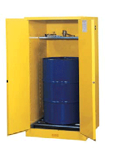 Justrite® Safety Cabinets Vertical Storage Wtih Rollers, 2 Door Self Closing