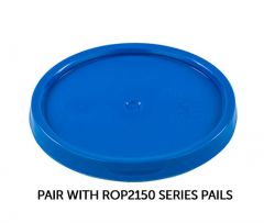 RightPail ™ 5 Gallon Tear Tab Plastic Pail Lid – Blue