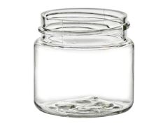 1 oz Clear Straight Sided Single Wall PET Jar With 38-400 Neck