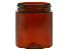 8 oz Amber PET straight sided jar