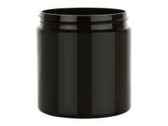 8 oz black PP jar