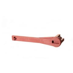 Red nylon bung wrench tool. 