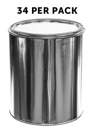 1 Gallon Unlined Tall Metal Paint Can & Lid Arco Pack