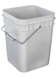 Red Economy Square 4 Gallon Plastic Bucket, 18 Pack<br><font  color=#FF0000>Free Shipping</font>
