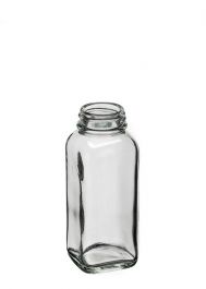 4 Ounce French Square Glass Bottle