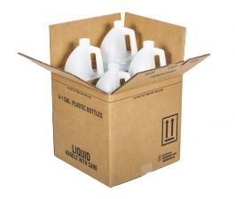 1 Gallon Round HDPE Bottles with Shipping Box