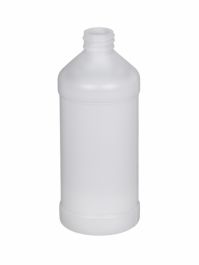 Plastic Modern Round Bottle – 16 oz.