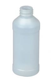 Plastic Round Cylinder Bottle – 8 oz.
