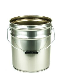 Meranti Steel Bucket Lid for 5 Gallon Metal Pail Lever Lock Pail Lid Black 